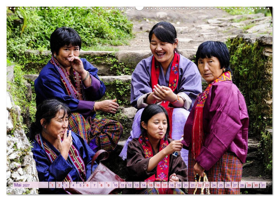 Glückliches Bhutan (CALVENDO Wandkalender 2027)