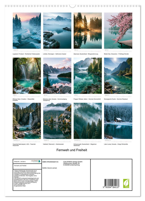 Fernweh und Freiheit (CALVENDO Premium Wandkalender 2027)