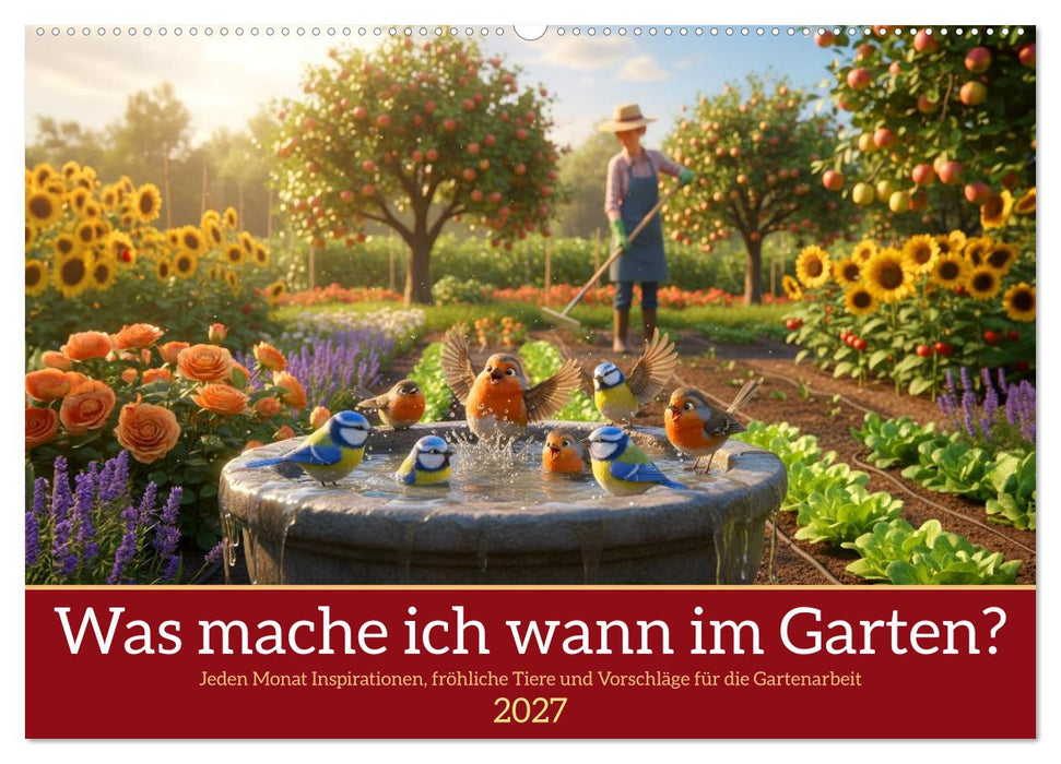 Was mache ich wann im Garten (CALVENDO Wandkalender 2027)