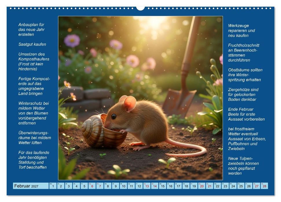 Was mache ich wann im Garten (CALVENDO Wandkalender 2027)