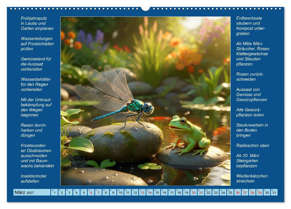 Was mache ich wann im Garten (CALVENDO Wandkalender 2027)
