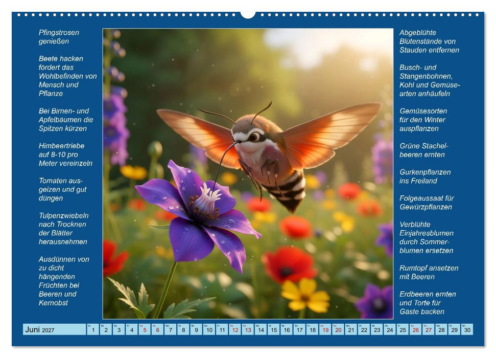 Was mache ich wann im Garten (CALVENDO Wandkalender 2027)