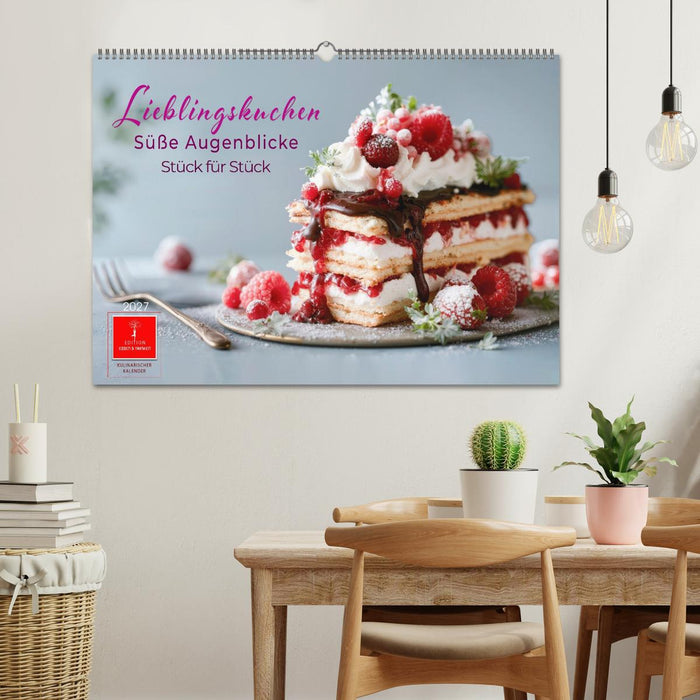 Lieblingskuchen - Süße Augenblicke (CALVENDO Wandkalender 2027)