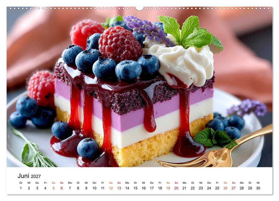 Lieblingskuchen - Süße Augenblicke (CALVENDO Wandkalender 2027)