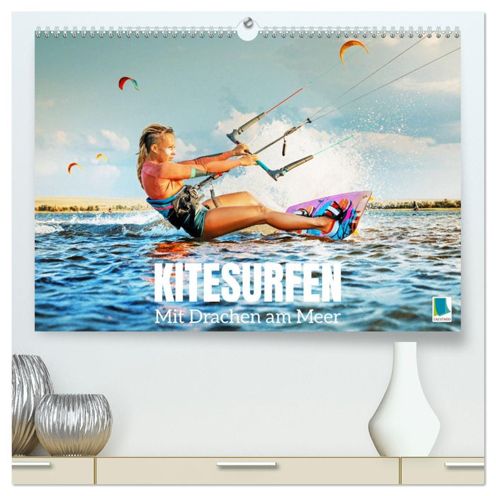 Kitesurfen: Mit Drachen am Meer (CALVENDO Premium Wandkalender 2027)