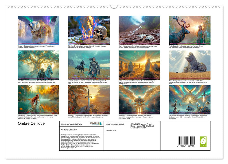 Ombre Celtique (CALVENDO Calendrier supérieur 2027)