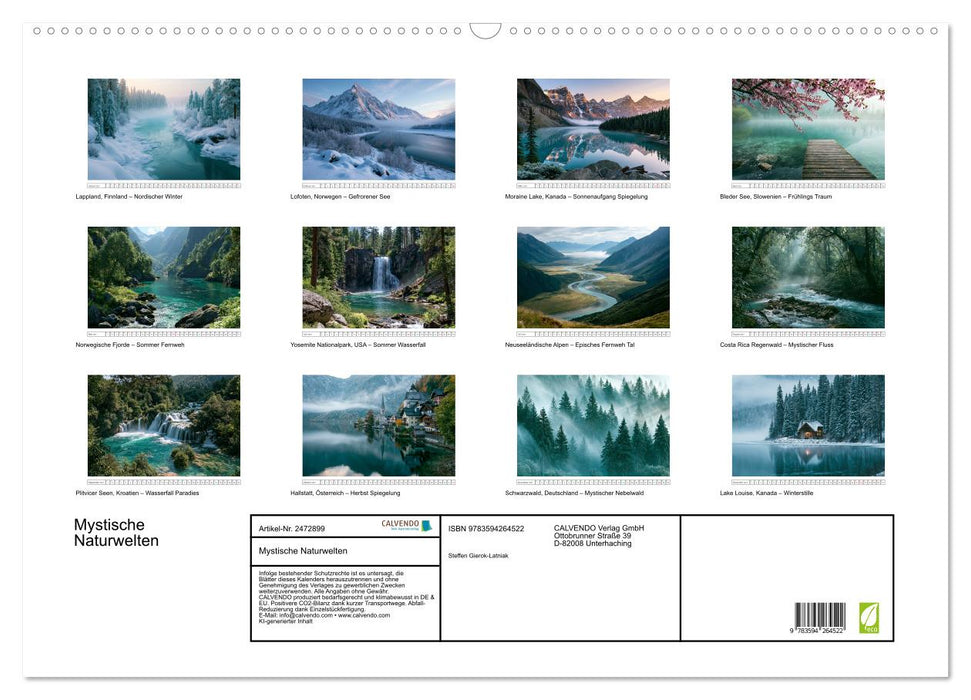 Mystische Naturwelten (CALVENDO Wandkalender 2027)