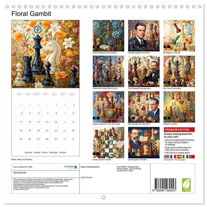 Floral Gambit (CALVENDO Monthly Calendar 2027)