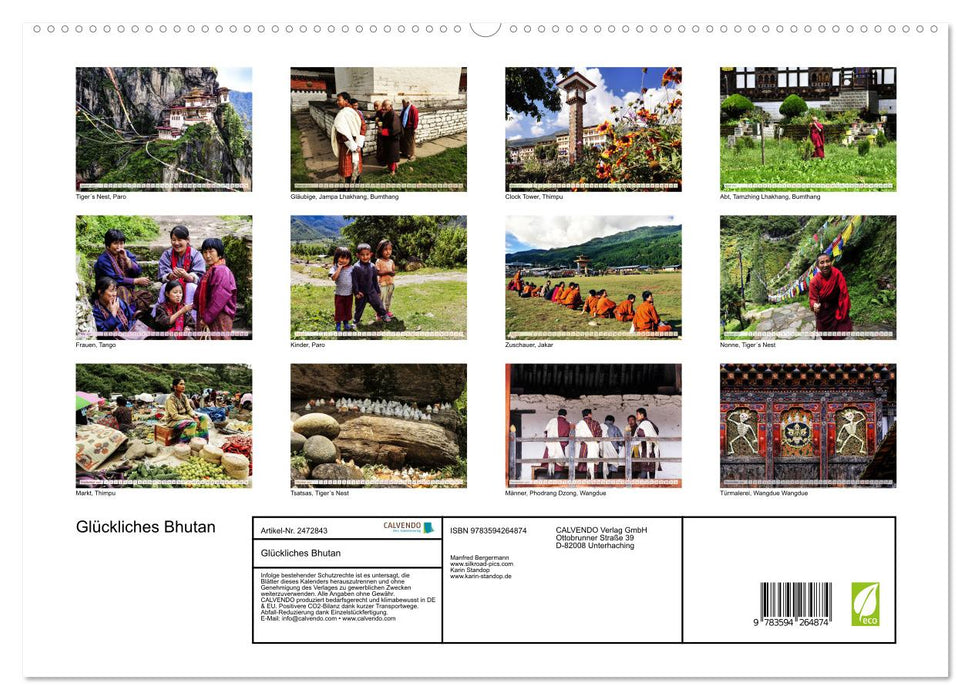 Glückliches Bhutan (CALVENDO Premium Wandkalender 2027)