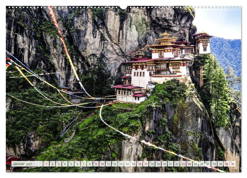 Glückliches Bhutan (CALVENDO Premium Wandkalender 2027)