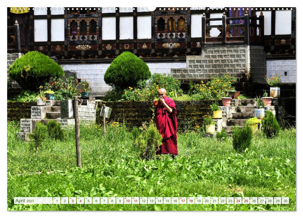 Glückliches Bhutan (CALVENDO Premium Wandkalender 2027)