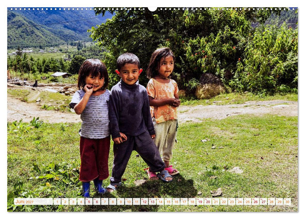 Glückliches Bhutan (CALVENDO Premium Wandkalender 2027)