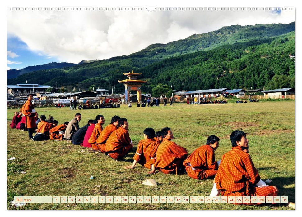 Glückliches Bhutan (CALVENDO Premium Wandkalender 2027)