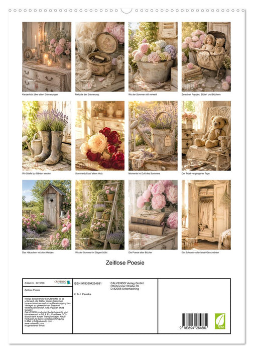 Zeitlose Poesie (CALVENDO Premium Wandkalender 2027)