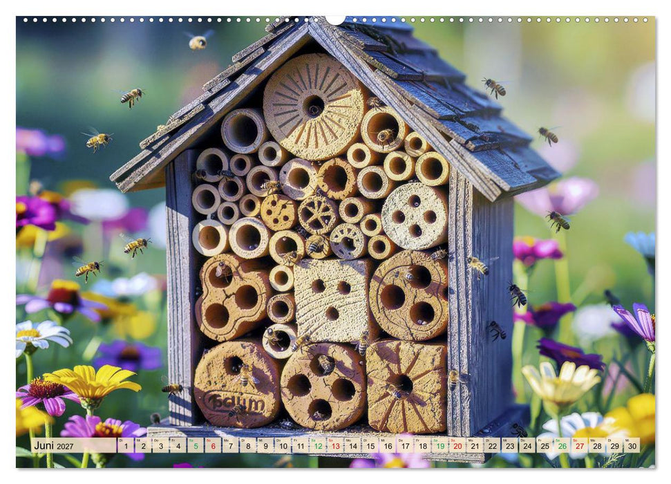 Wildbienenhotels (CALVENDO Premium Wandkalender 2027)