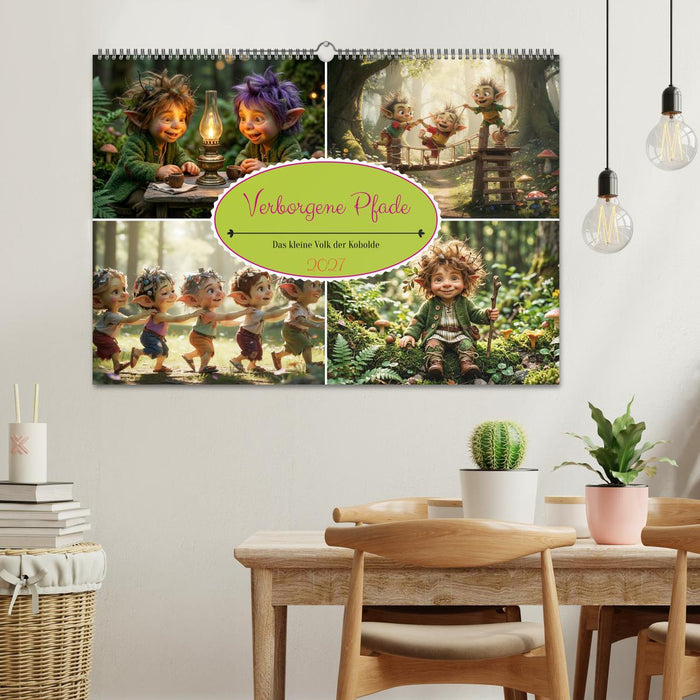 Verborgene Pfade - Das kleine Volk der Kobolde (CALVENDO Wandkalender 2027)