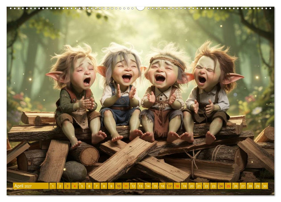 Verborgene Pfade - Das kleine Volk der Kobolde (CALVENDO Wandkalender 2027)