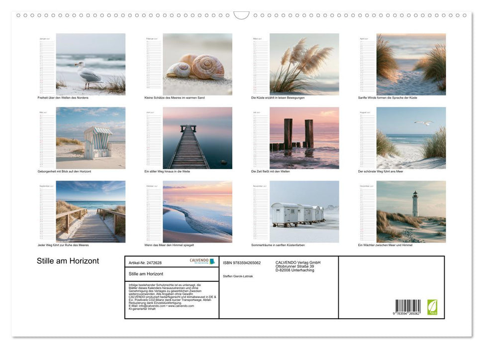 Stille am Horizont (CALVENDO Wandkalender 2027)