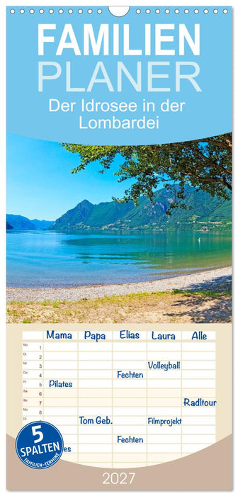 Der Idrosee in der Lombardei (CALVENDO Familienplaner 2027)