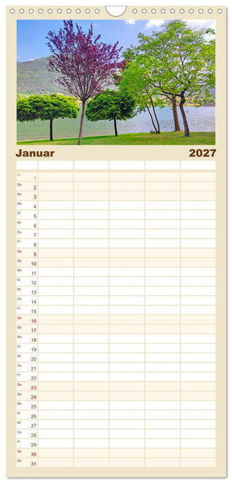 Der Idrosee in der Lombardei (CALVENDO Familienplaner 2027)