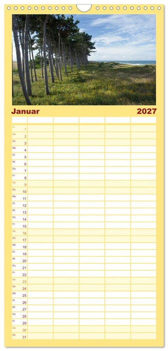 Rügen und Hiddensee - Momente einer Reise (CALVENDO Familienplaner 2027)