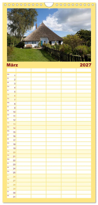 Rügen und Hiddensee - Momente einer Reise (CALVENDO Familienplaner 2027)