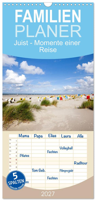 Juist - Momente einer Reise (CALVENDO Familienplaner 2027)