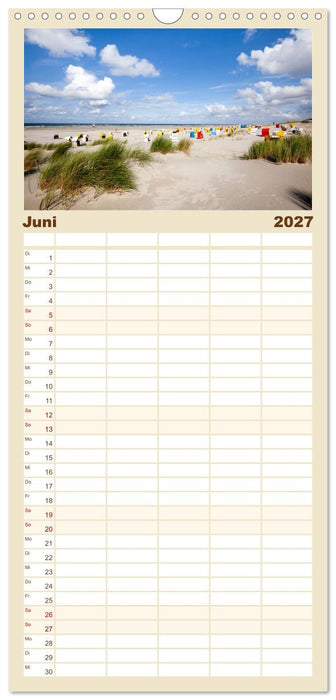 Juist - Momente einer Reise (CALVENDO Familienplaner 2027)