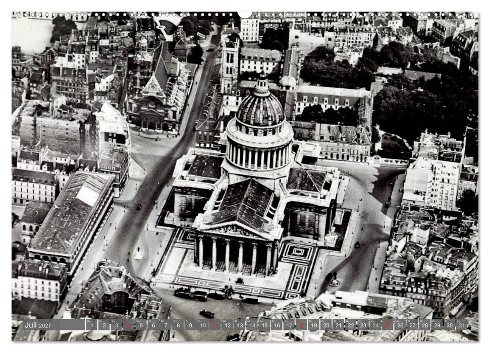 Historisches Paris: aus der Luft besehen (CALVENDO Premium Wandkalender 2027)