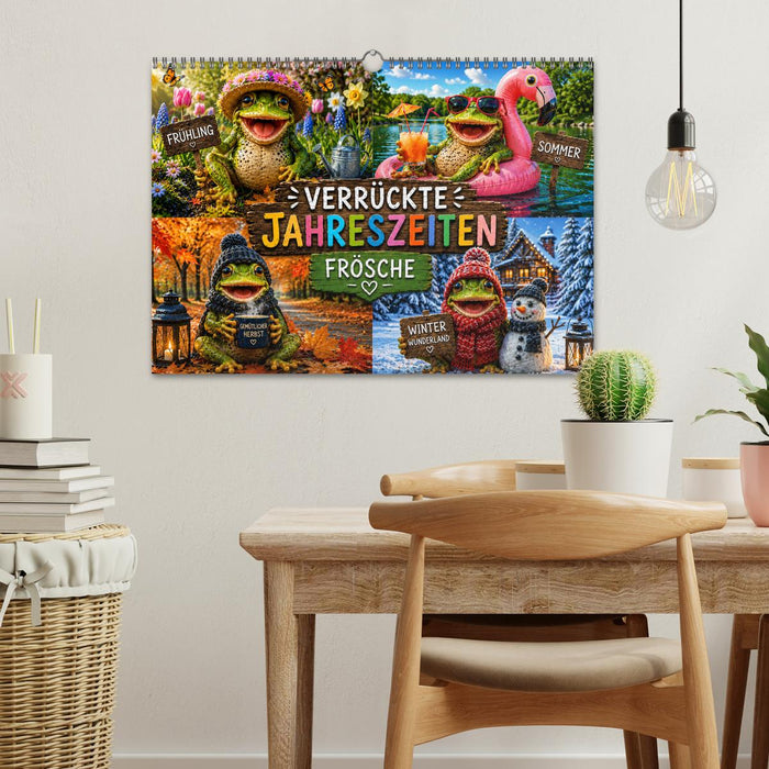 Verrückte Jahreszeiten Frösche (CALVENDO Wandkalender 2027)