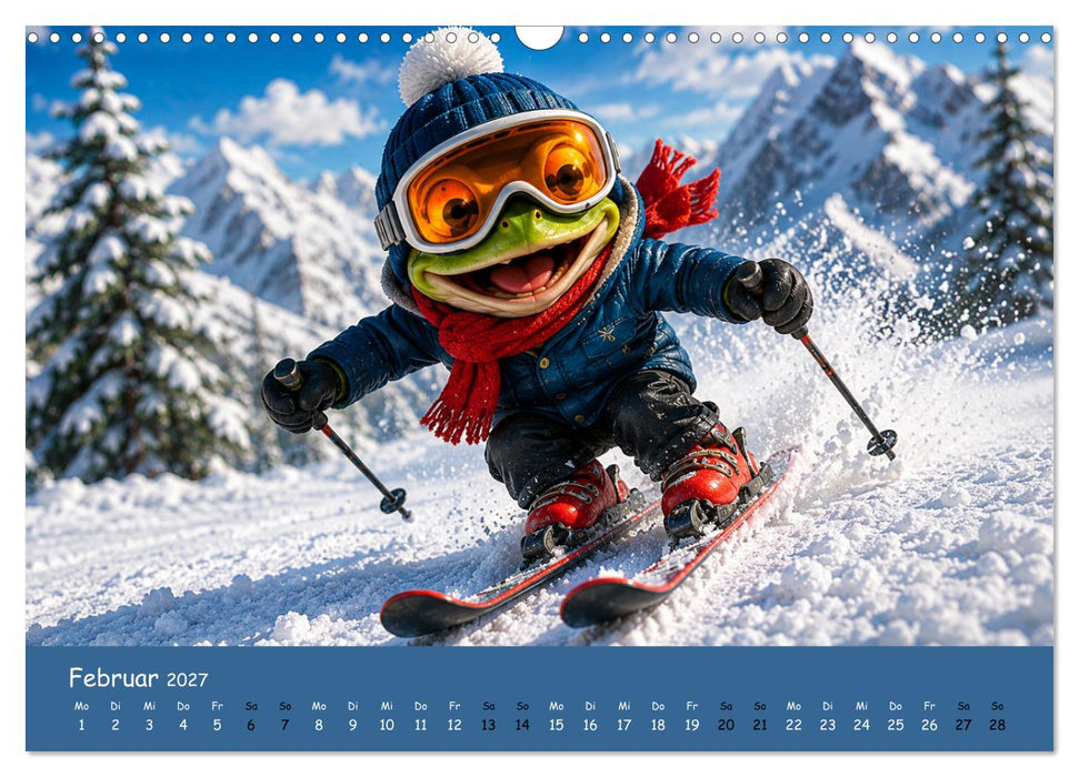Verrückte Jahreszeiten Frösche (CALVENDO Wandkalender 2027)