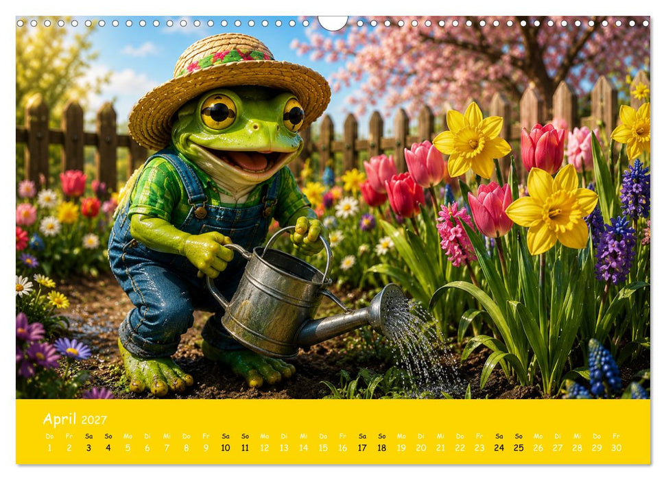 Verrückte Jahreszeiten Frösche (CALVENDO Wandkalender 2027)