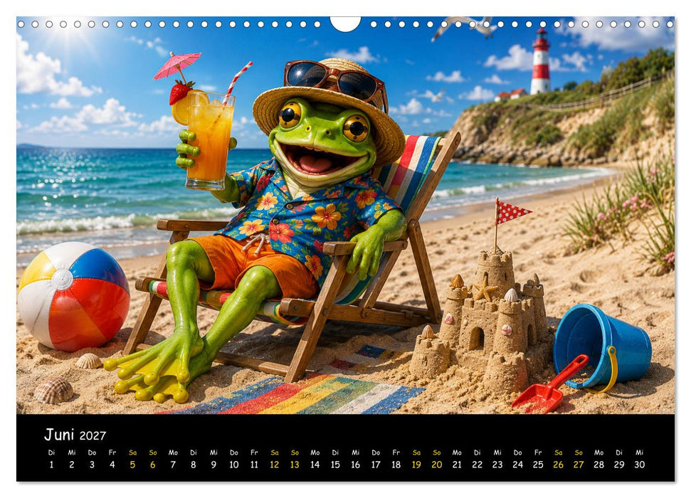 Verrückte Jahreszeiten Frösche (CALVENDO Wandkalender 2027)