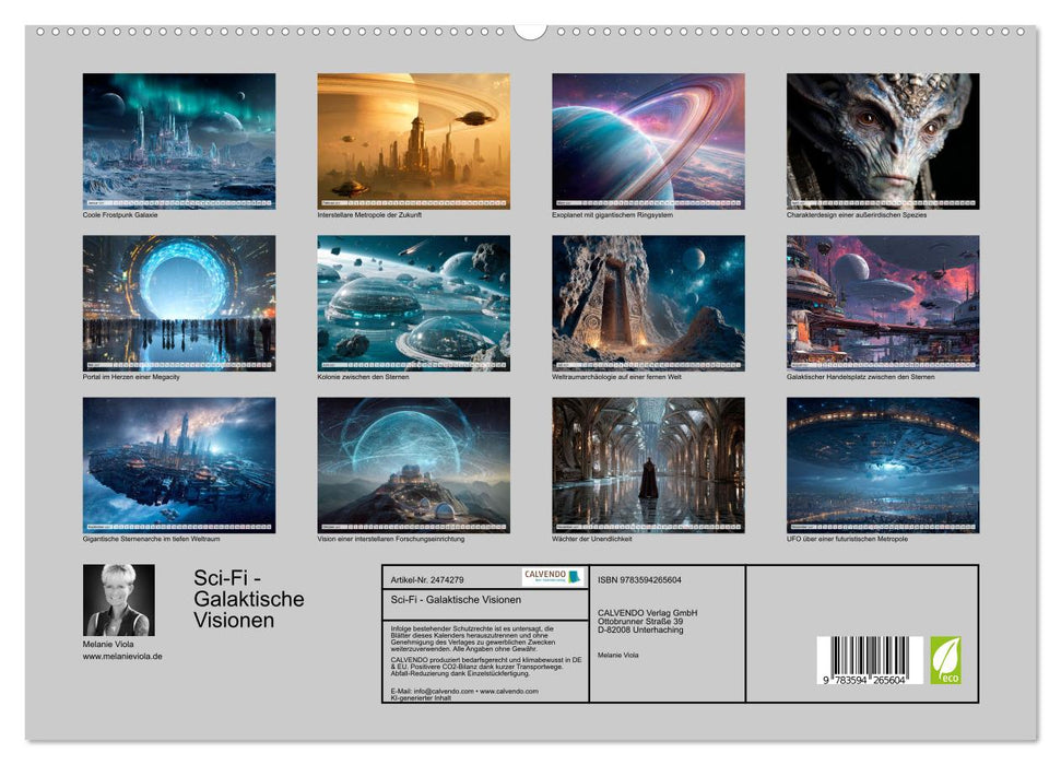 Sci-Fi - Galaktische Visionen (CALVENDO Premium Wandkalender 2027)