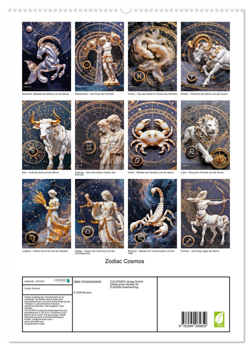 Zodiac Cosmos (CALVENDO Premium Wandkalender 2027)