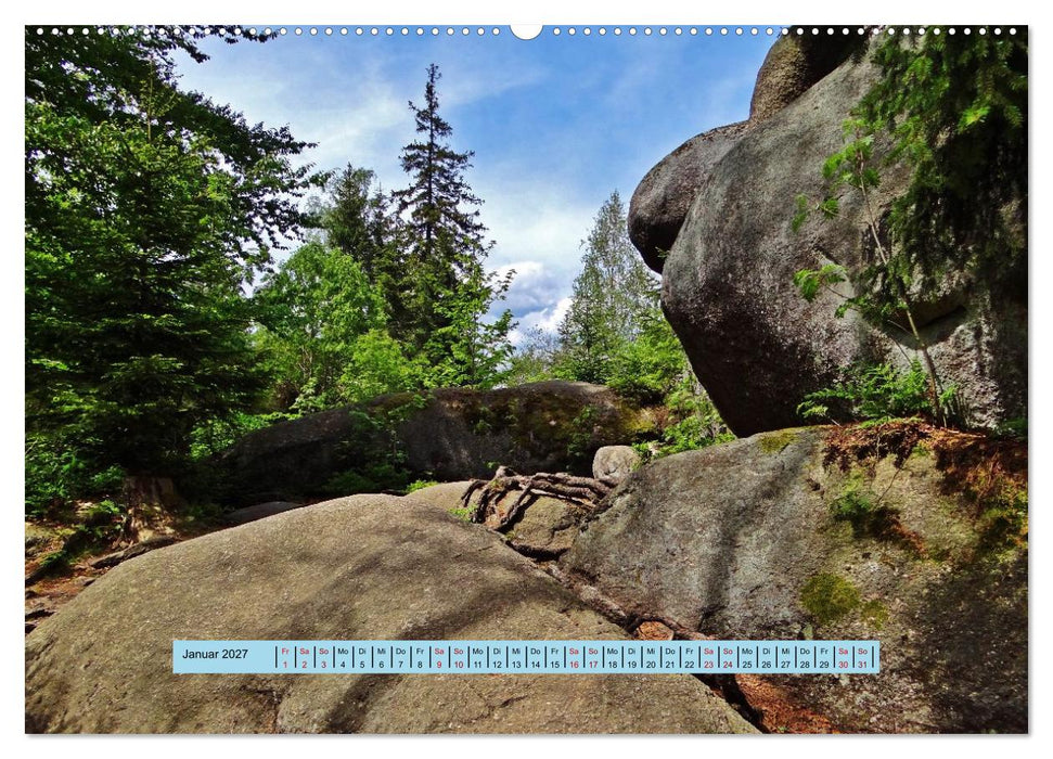 Fichtelgebirge - Naturgebiet zwischen Wäldern und Felsen (CALVENDO Wandkalender 2027)