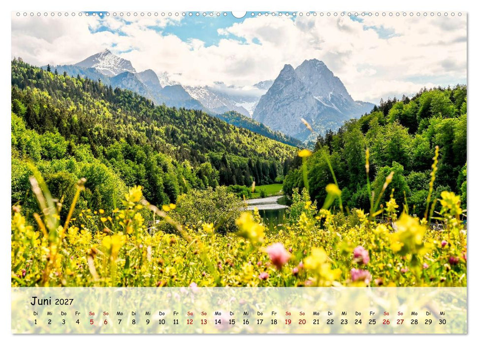 Zugspitzregion Garmisch-Partenlirchen (CALVENDO Premium Wandkalender 2027)