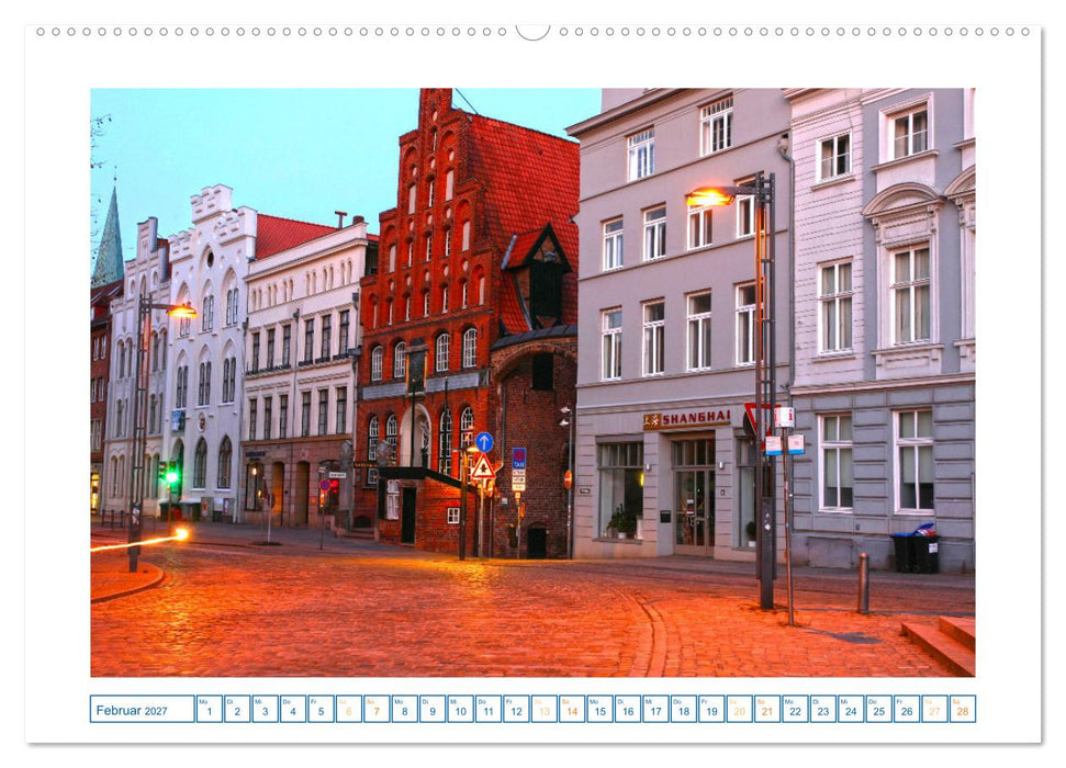 Lübeck Backsteingotik an der Trave (CALVENDO Wandkalender 2027)