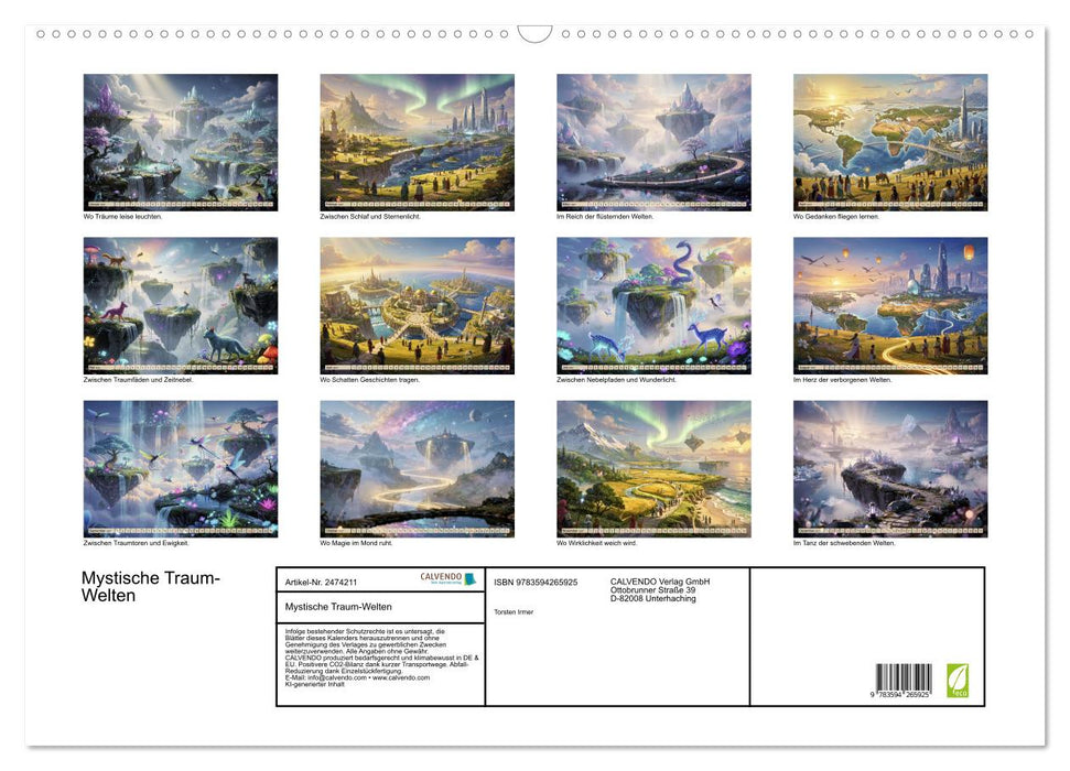 Mystische Traum-Welten (CALVENDO Wandkalender 2027)