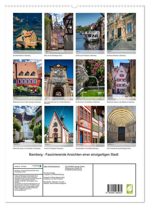 Bamberg - Faszinierende Ansichten einer einzigartigen Stadt (CALVENDO Premium Wandkalender 2027)