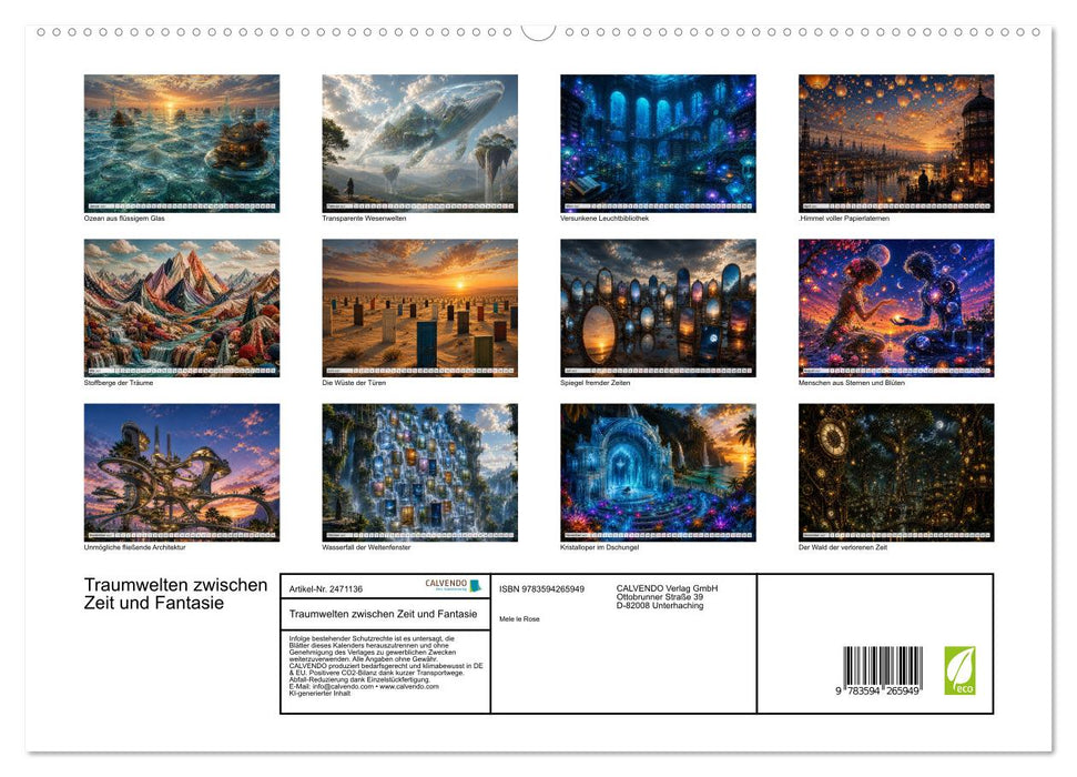 Traumwelten zwischen Zeit und Fantasie (CALVENDO Premium Wandkalender 2027)