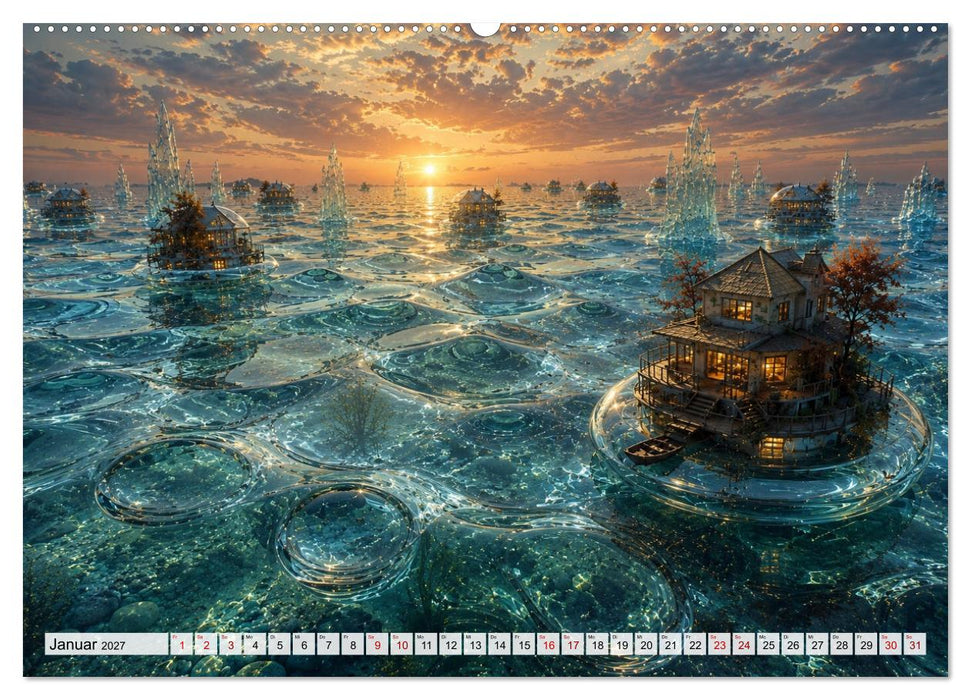 Traumwelten zwischen Zeit und Fantasie (CALVENDO Premium Wandkalender 2027)