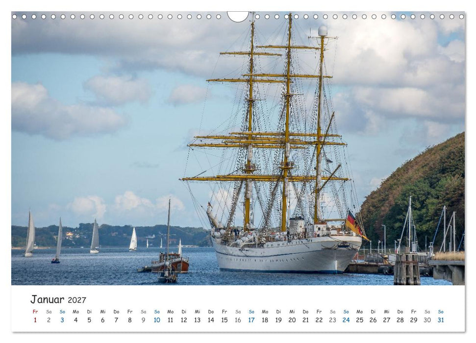 Mit Segel, Rah und Gaffel (CALVENDO Wandkalender 2027)