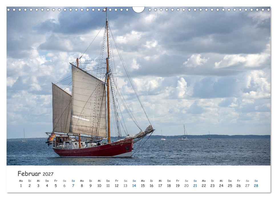 Mit Segel, Rah und Gaffel (CALVENDO Wandkalender 2027)