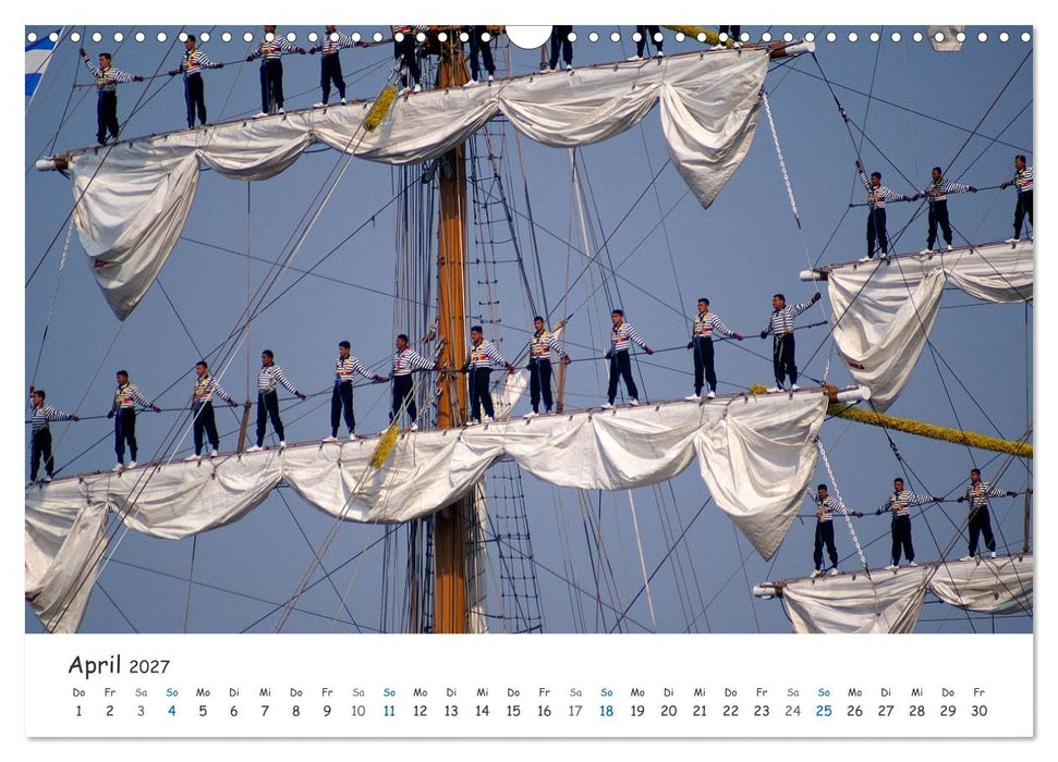 Mit Segel, Rah und Gaffel (CALVENDO Wandkalender 2027)