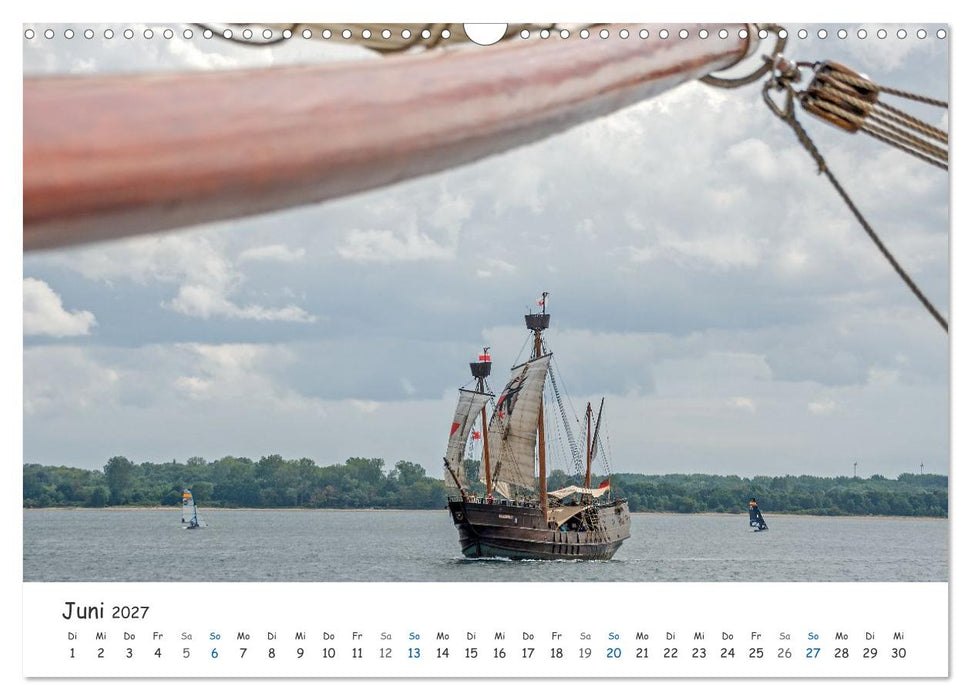 Mit Segel, Rah und Gaffel (CALVENDO Wandkalender 2027)