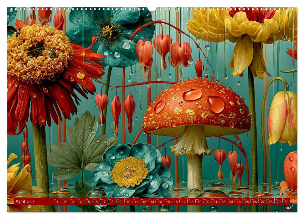 Zwischen Türkisblau und Mohnrot (CALVENDO Wandkalender 2027)