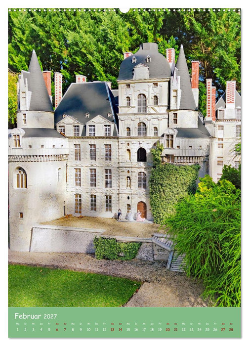 Miniatur-Schlösser im Tal der Loire (CALVENDO Wandkalender 2027)
