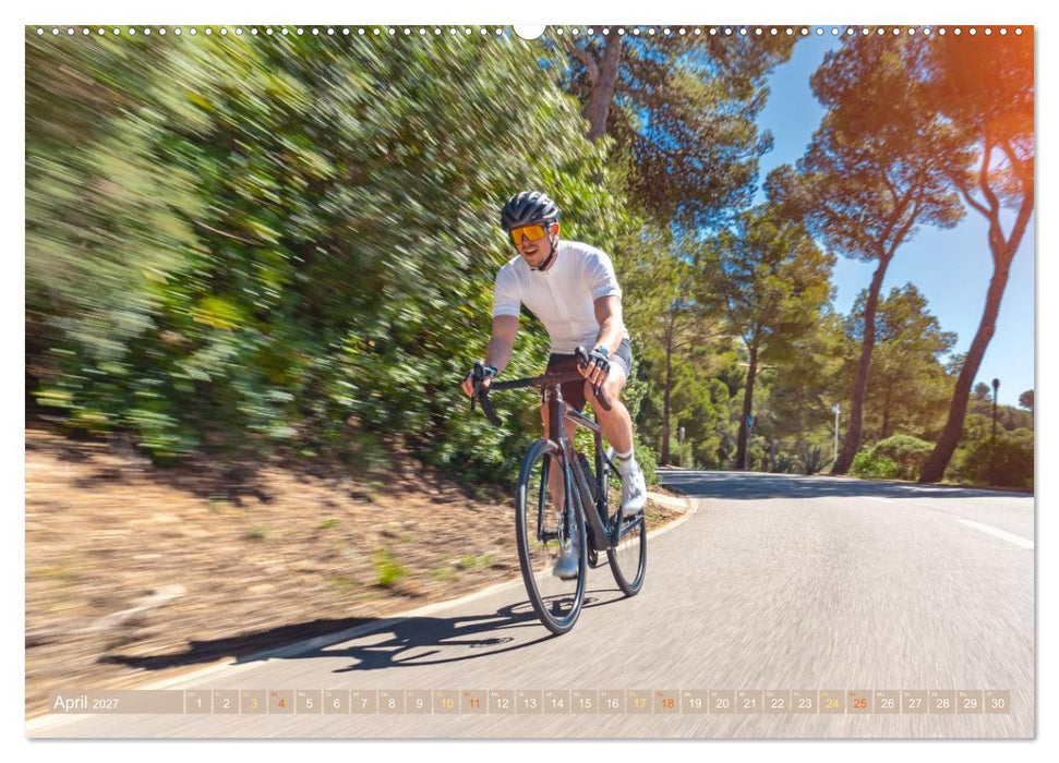 Sonne in den Speichen - Faszination Rennrad (CALVENDO Wandkalender 2027)