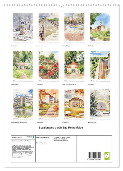Spaziergang durch Bad Rothenfelde (CALVENDO Premium Wandkalender 2027)